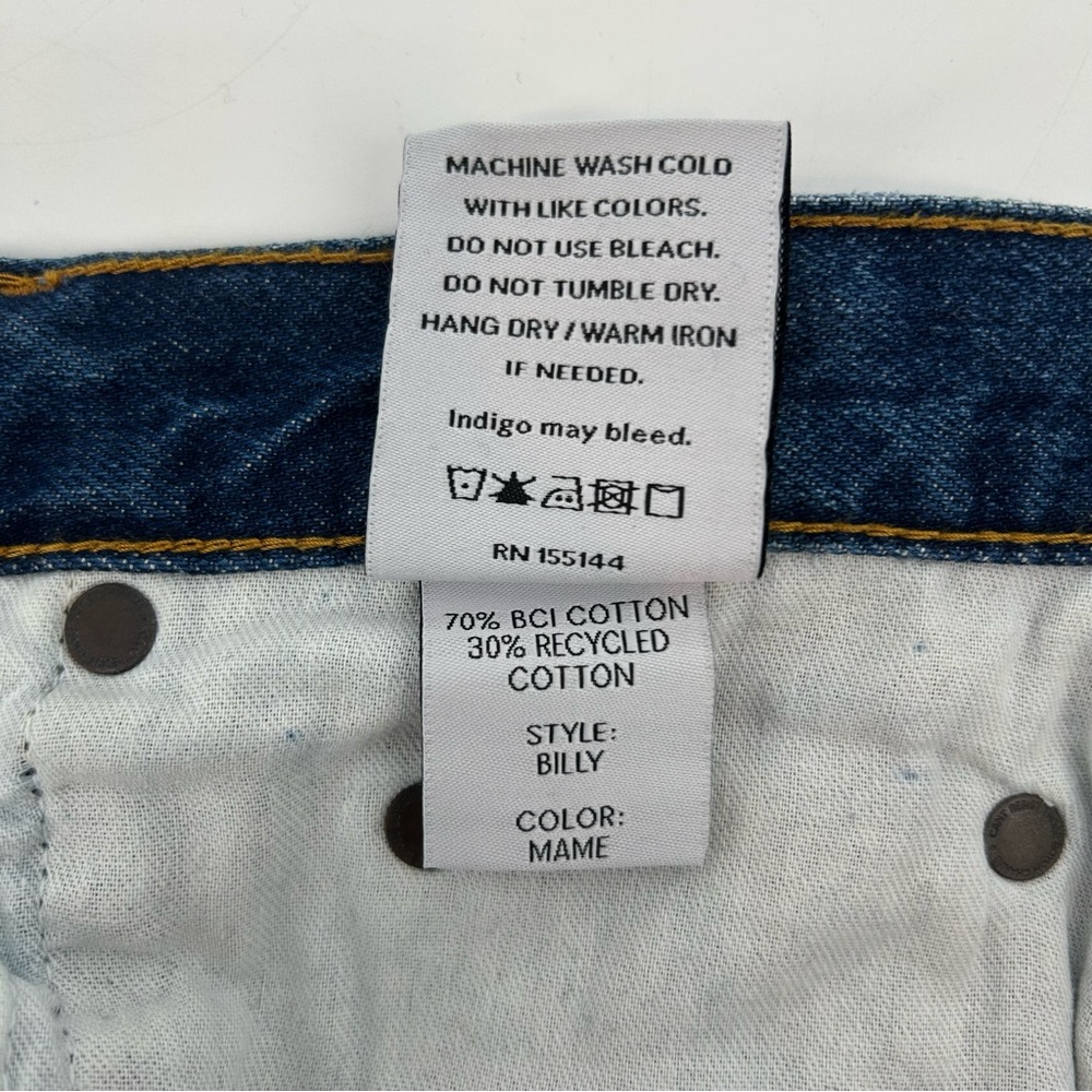 Boyish Billy Jeans in Mame Wash Heavily Distressed Button Fly Women’s Size 28 - Picture 16 of 16